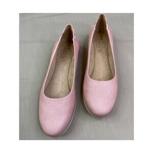 NWB Womens SOUL Naturalizer Idea-Ballet Flats, Pink, sz 8.5, 90$